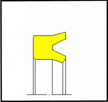 Rod/Piston U-cup seal-type UF1